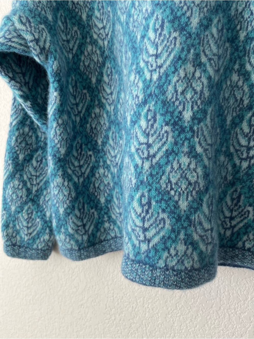 Benetton fair isle wool angora sweater made in Italy - Picture 6 of 16